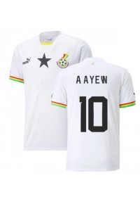 Ghana Andre Ayew #10 Fotballdrakt Hjemme Klær VM 2022 Korte ermer